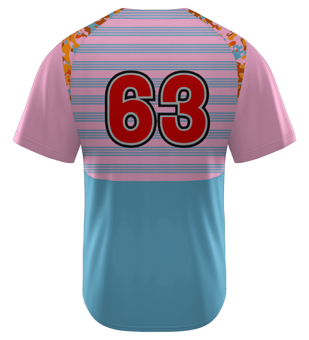 Custom Baseball Jersey Full Button White Black Team Uniform